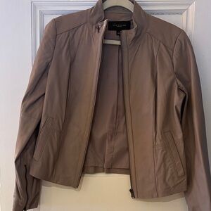 Ann Taylor Women's Tan Leather Jacket